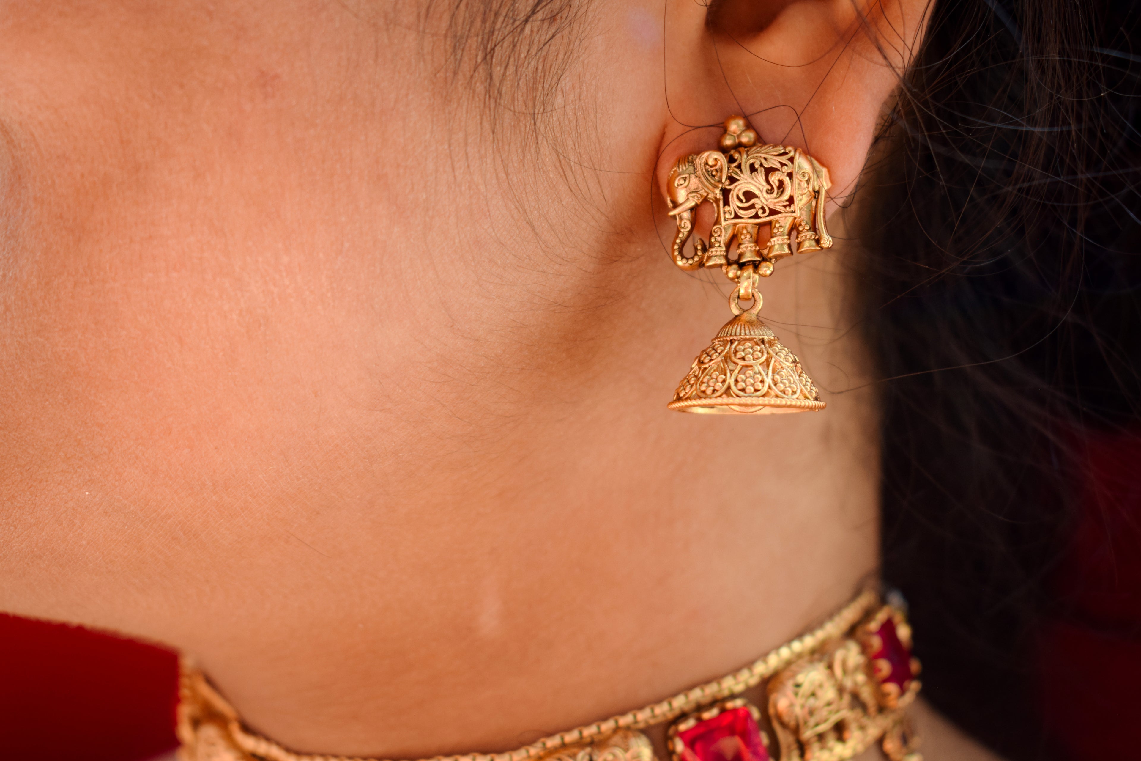 Airavata Elephant Pink Choker