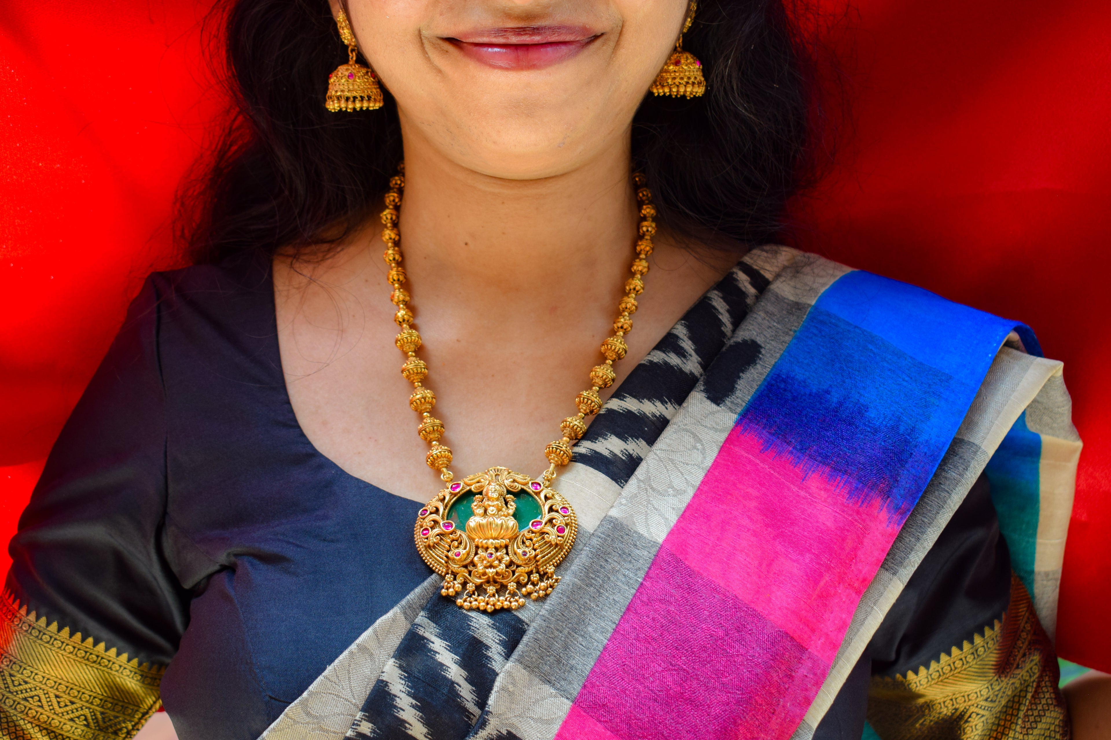 Royal Green Lakshmi Haar