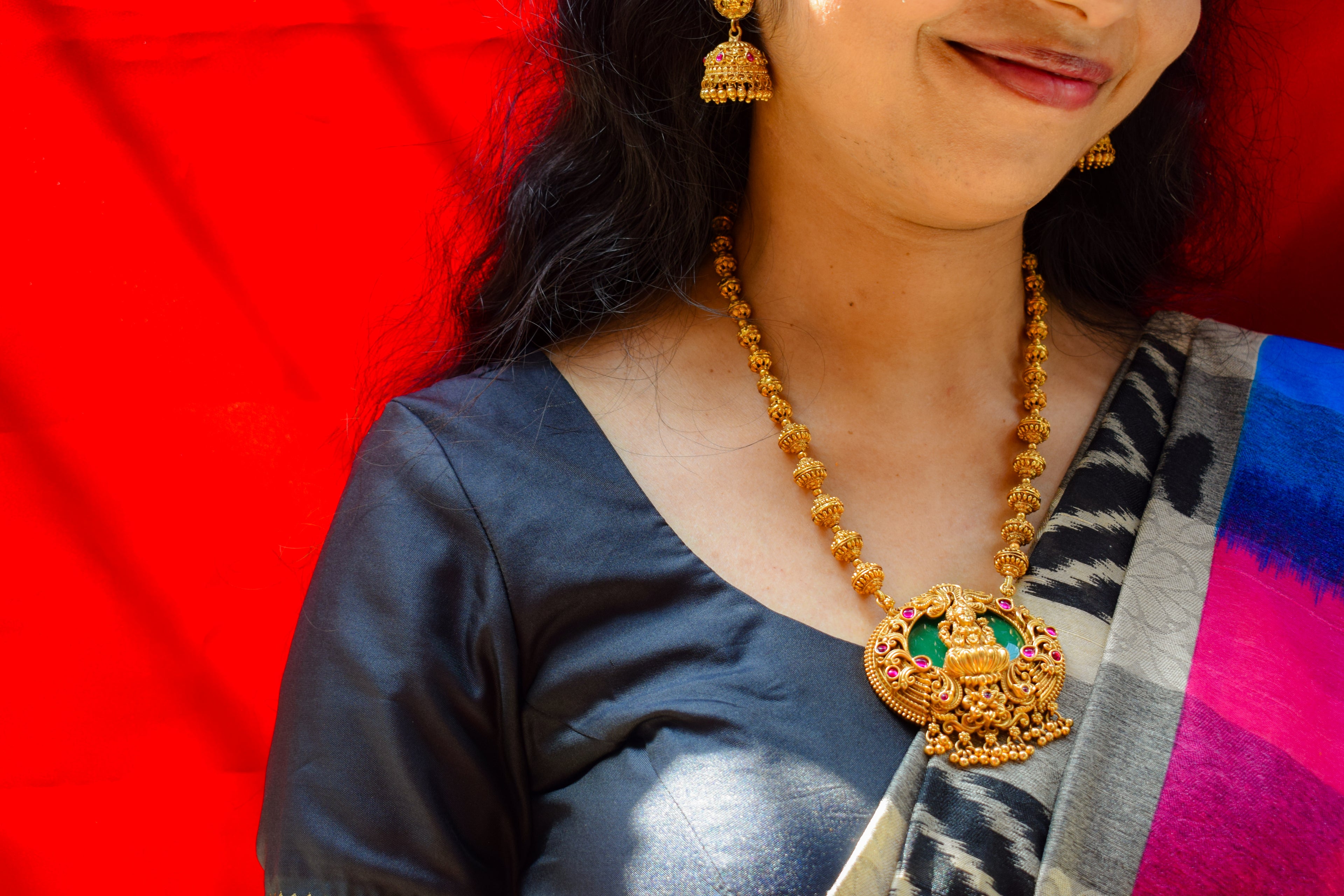 Royal Green Lakshmi Haar