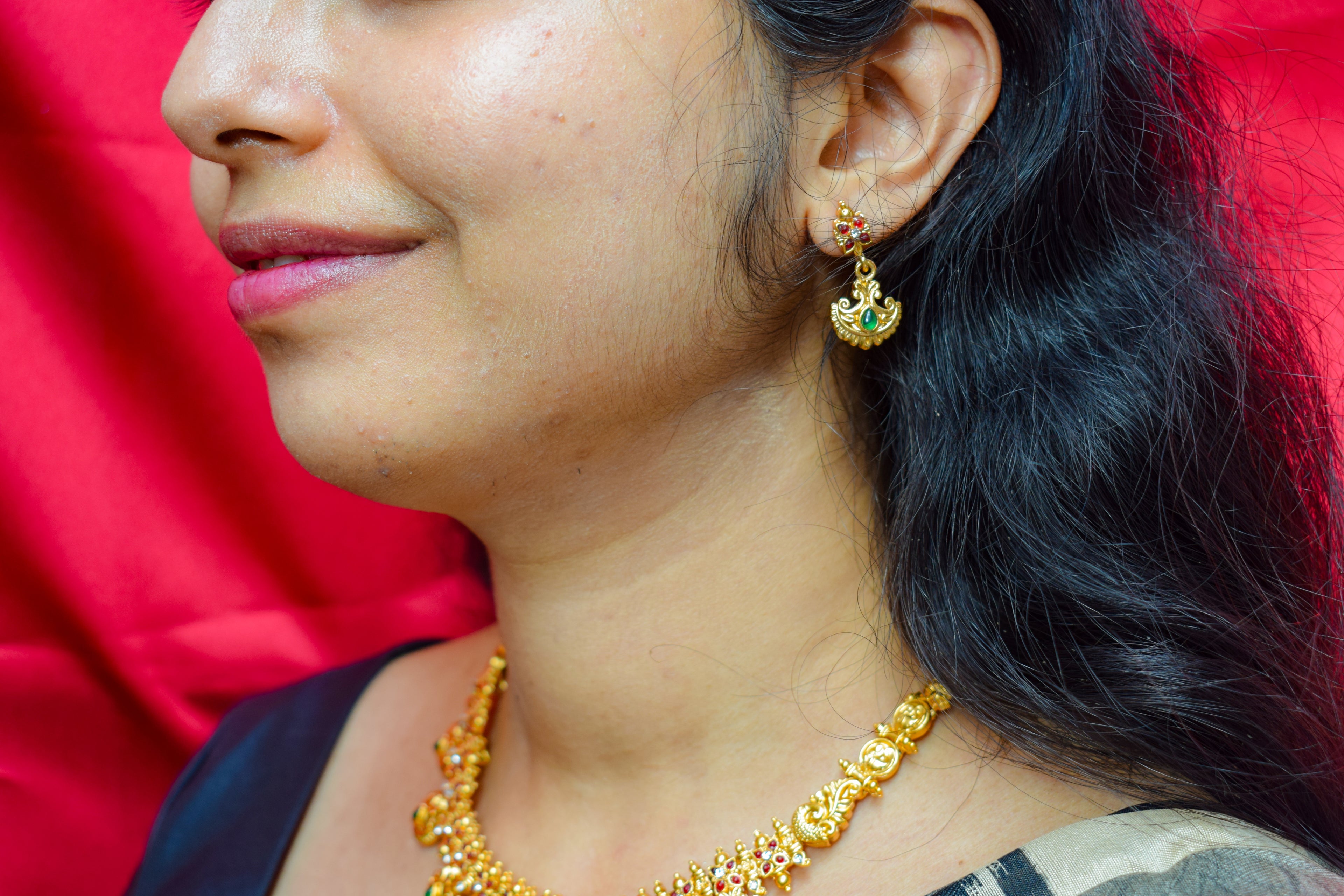 Temple Peacock Necklace