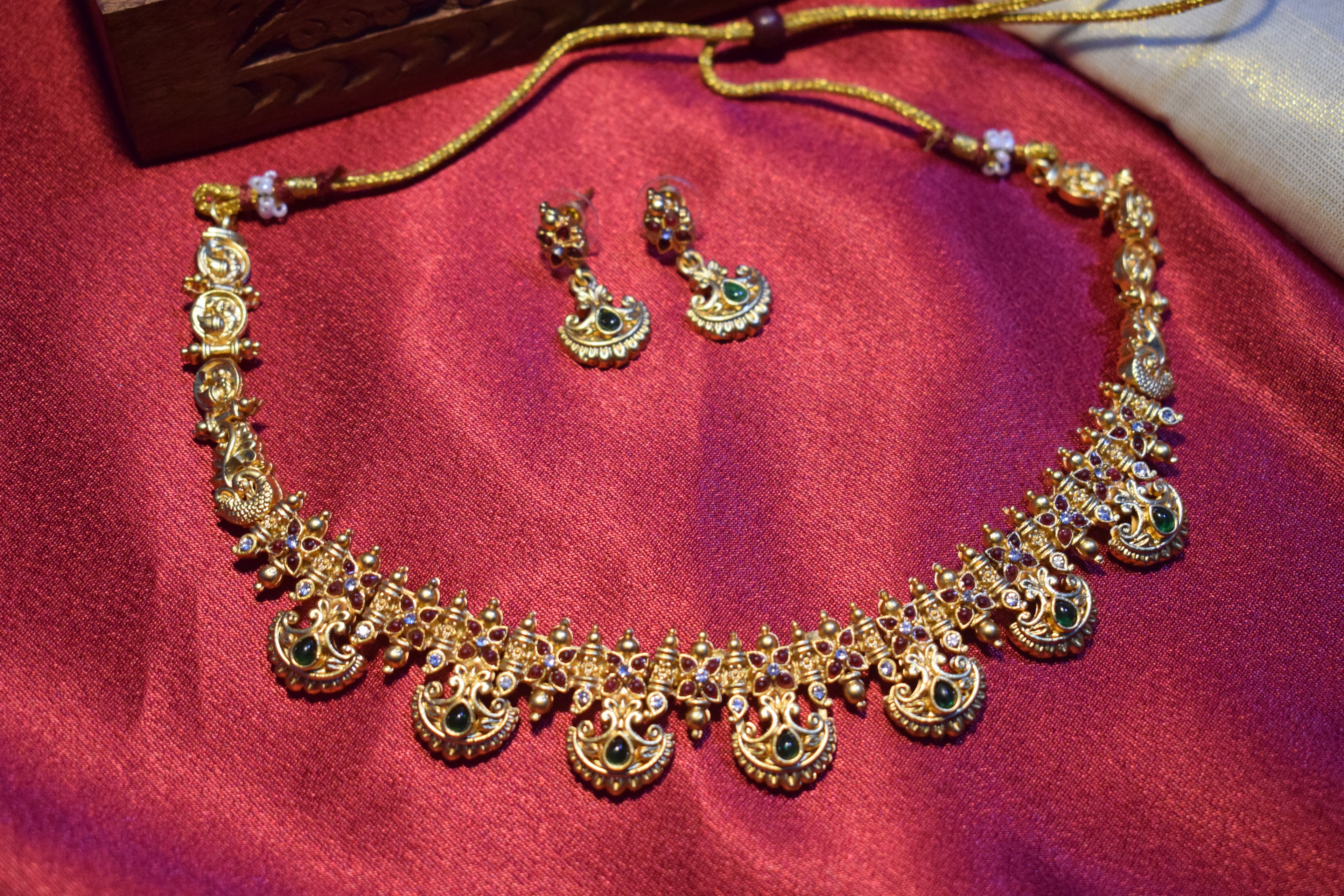 Temple Peacock Necklace