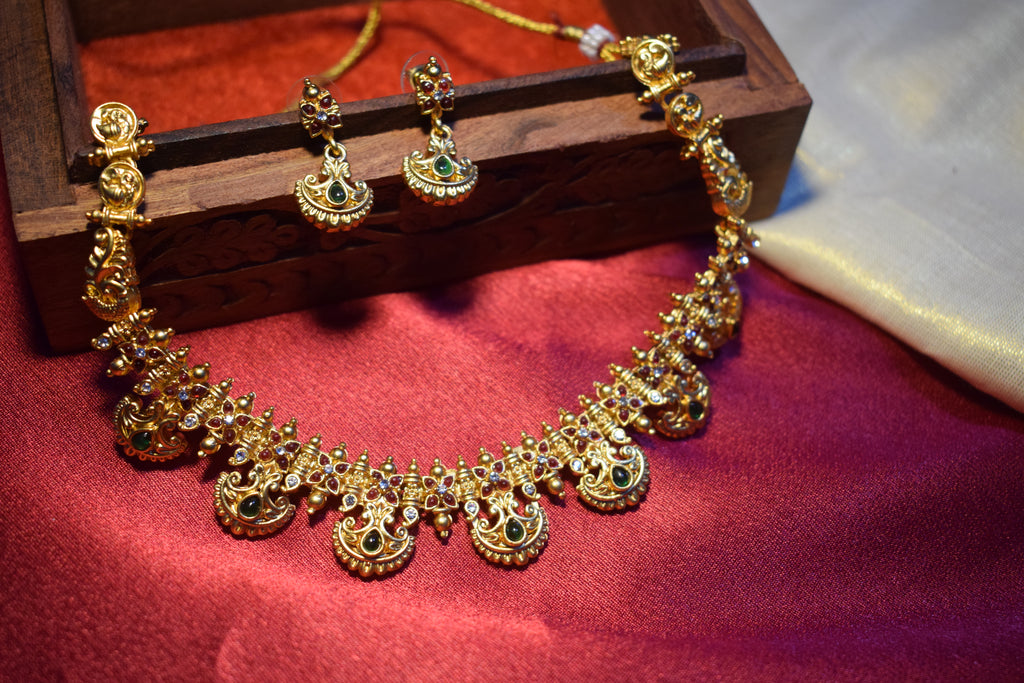 Temple Peacock Necklace