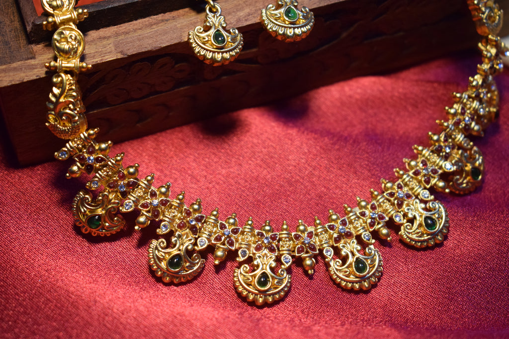 Temple Peacock Necklace
