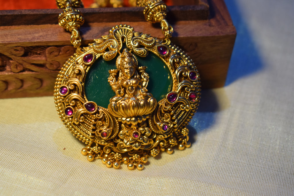 Royal Green Lakshmi Haar