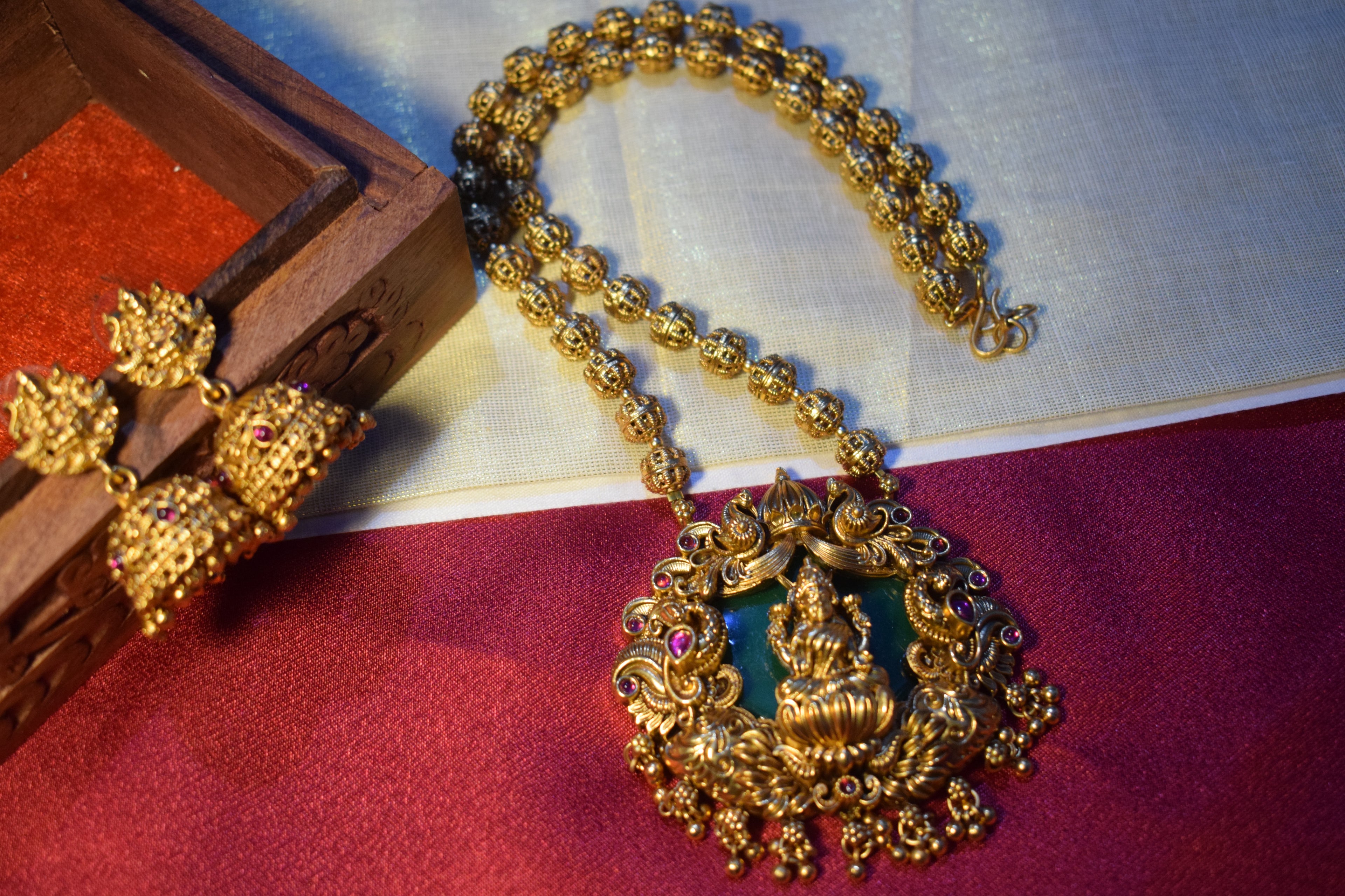 Royal Green Lakshmi Haar