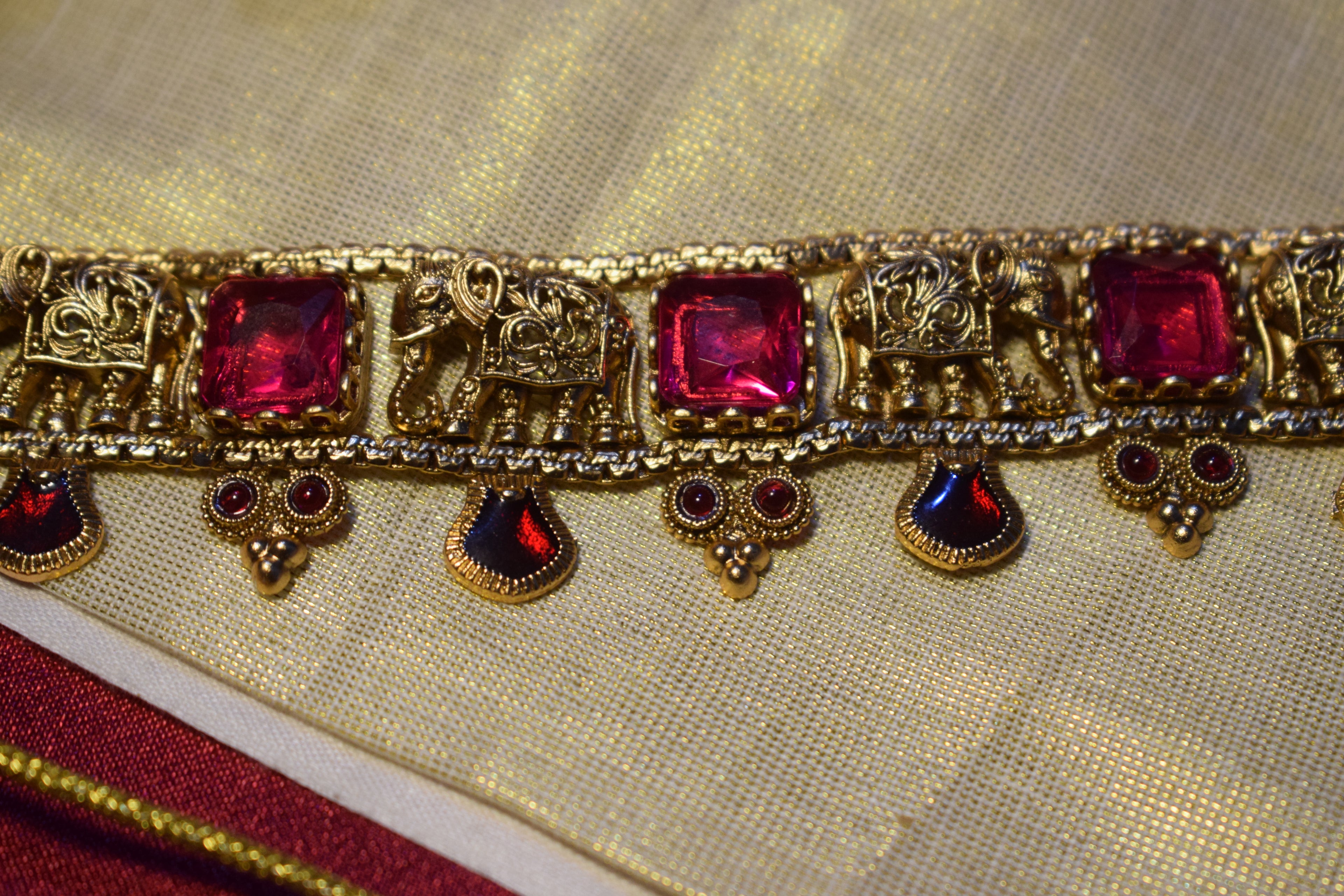 Airavata Elephant Pink Choker